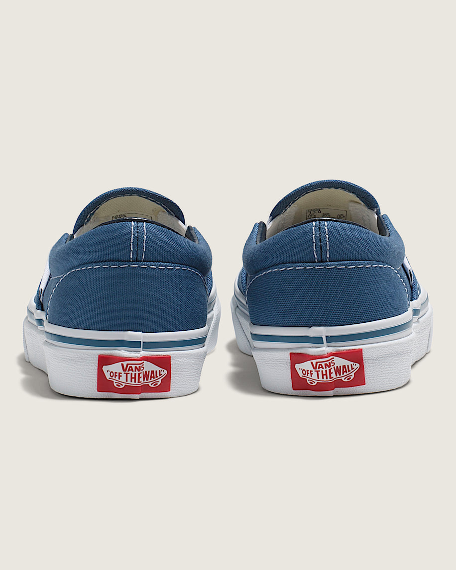 Little Kids SlipOn Shoe VANS Navy Blue  White ALT3