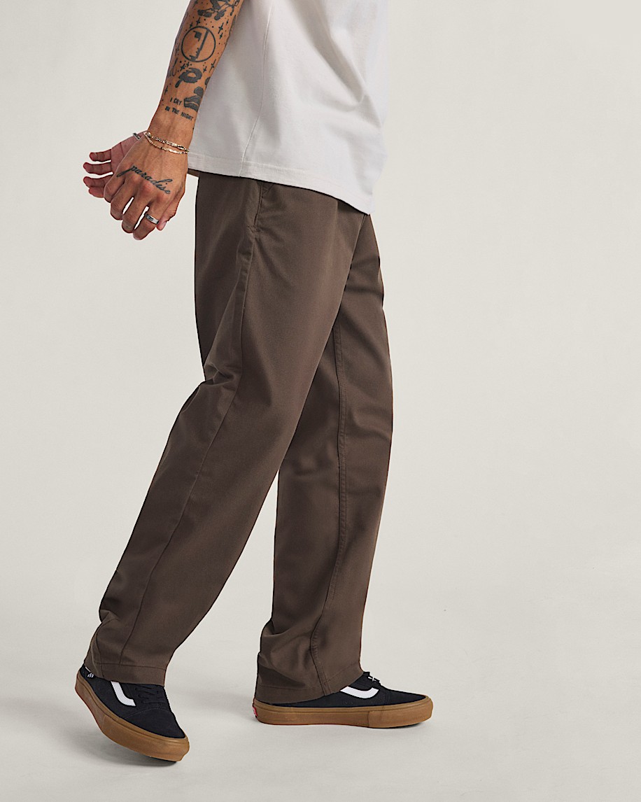 Authentic Chino Relaxed Pants VANS Coal Brown ALT5