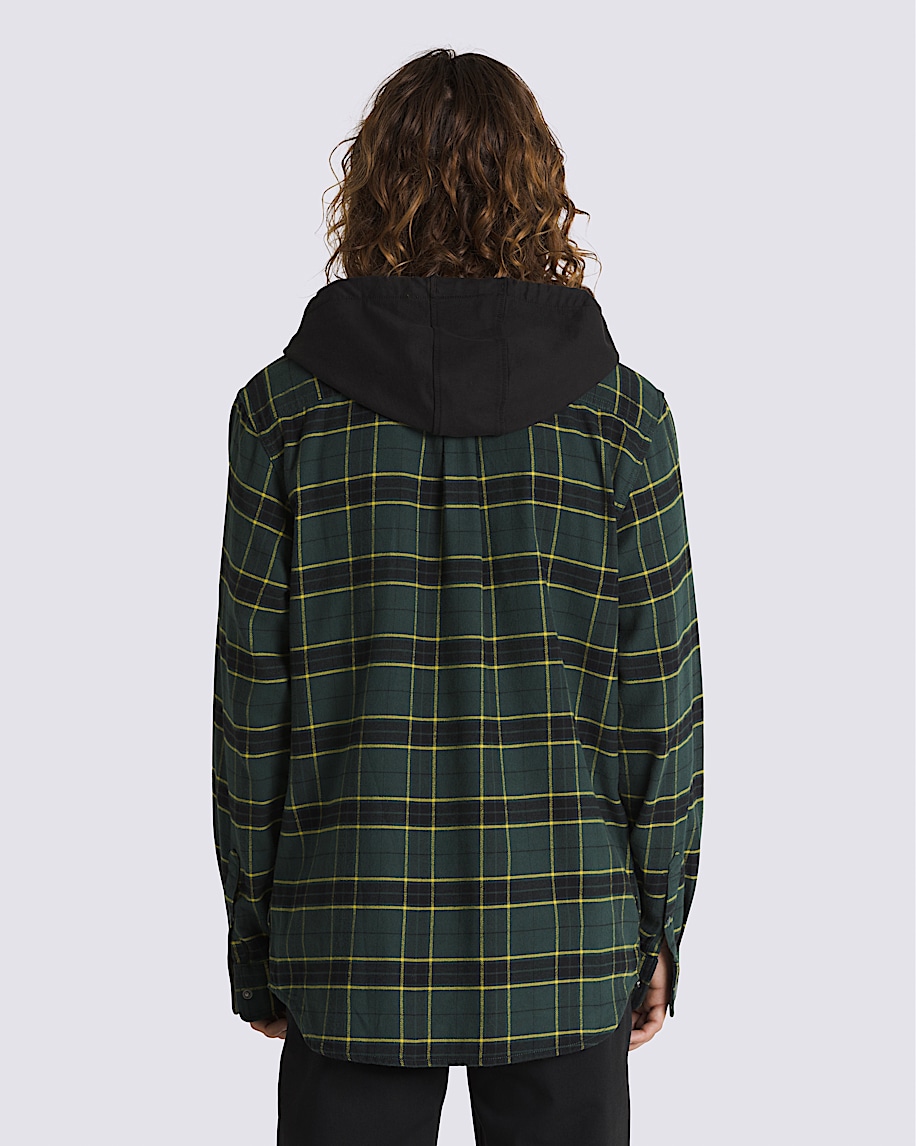 Parkway Hooded Long Sleeve Shirt VANS Green Gables  Black ALT2