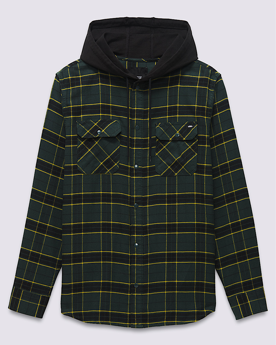 Parkway Hooded Long Sleeve Shirt VANS Green Gables  Black HERO