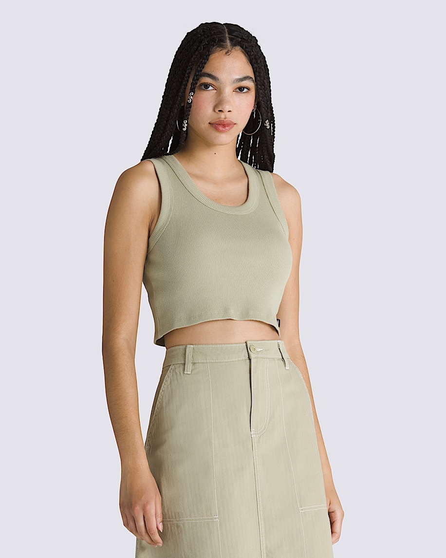 Drew Rib Tank Top VANS Elm Tan Beige ALT2