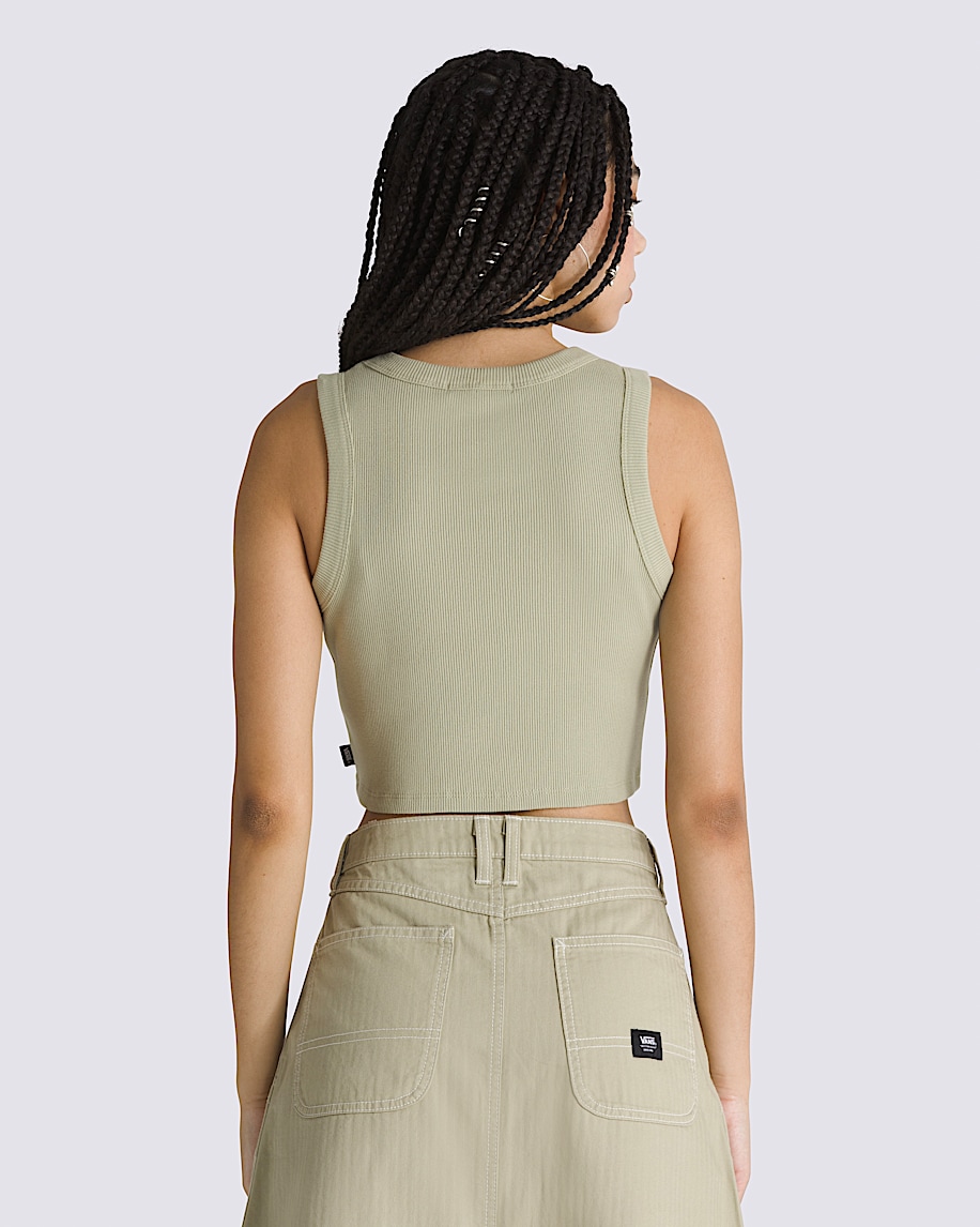 Drew Rib Tank Top VANS Elm Tan Beige ALT3