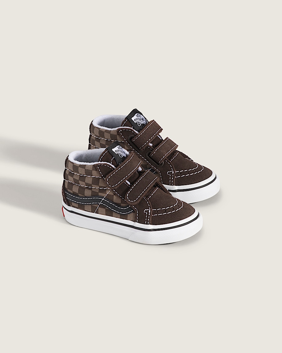 Toddler Sk8-Mid V Checkerboard Shoe - 2