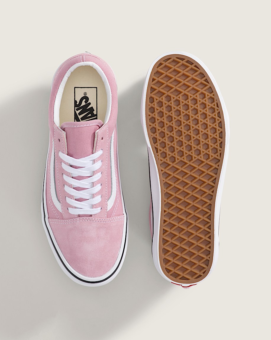 Old Skool Shoe VANS Dawn Pink  True White ALT2