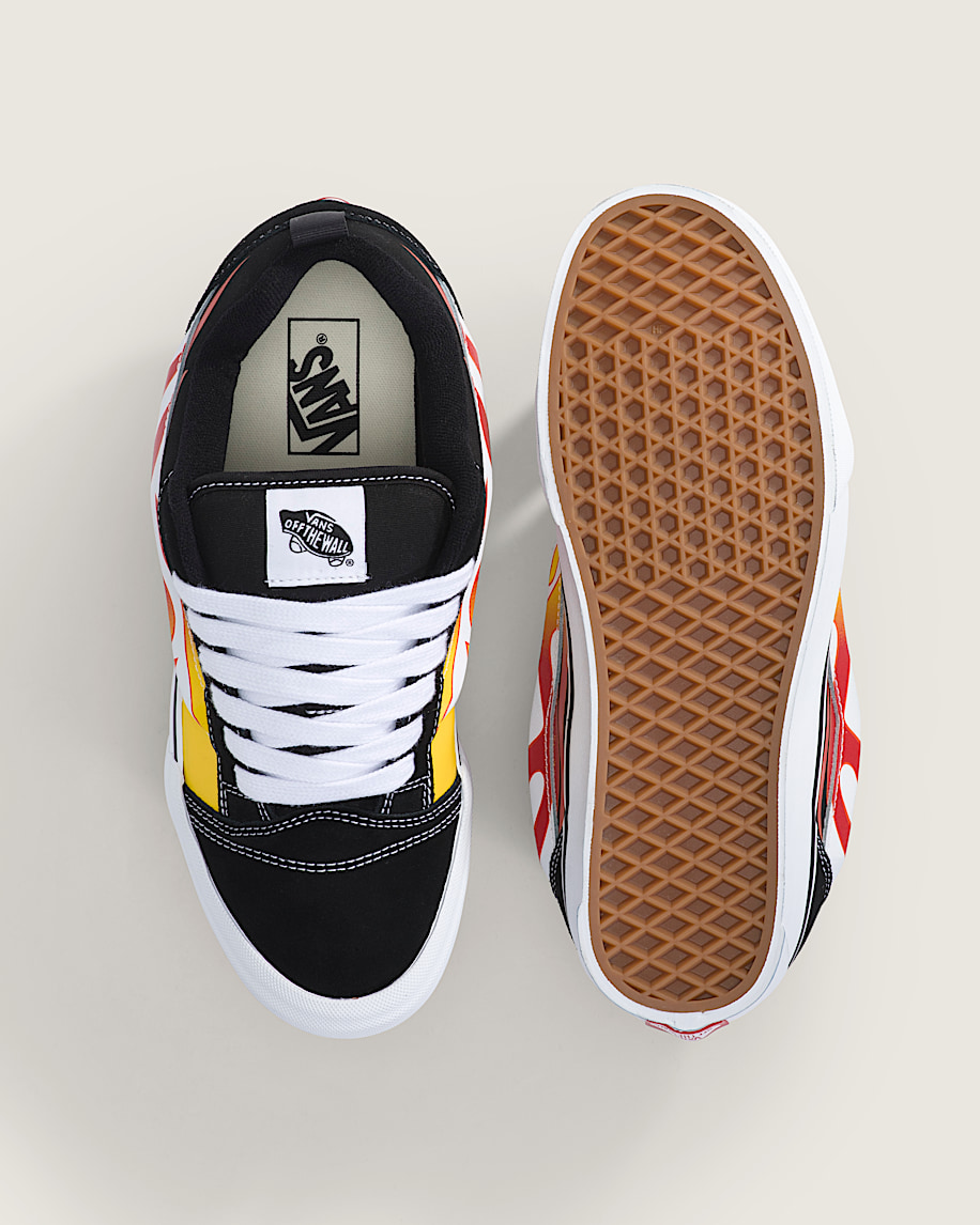 Knu Skool Shoe in Black / Red | Vans