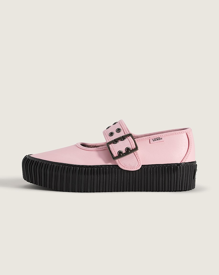 Mary Jane Creeper Shoe VANS Coral Blush Pink HERO