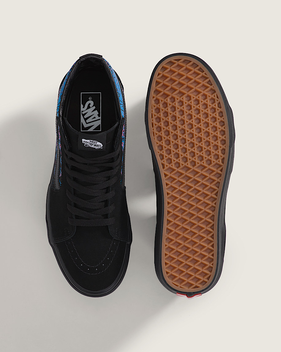 Sk8Hi Halloween Shoe VANS Spooky Blue  Pink ALT2