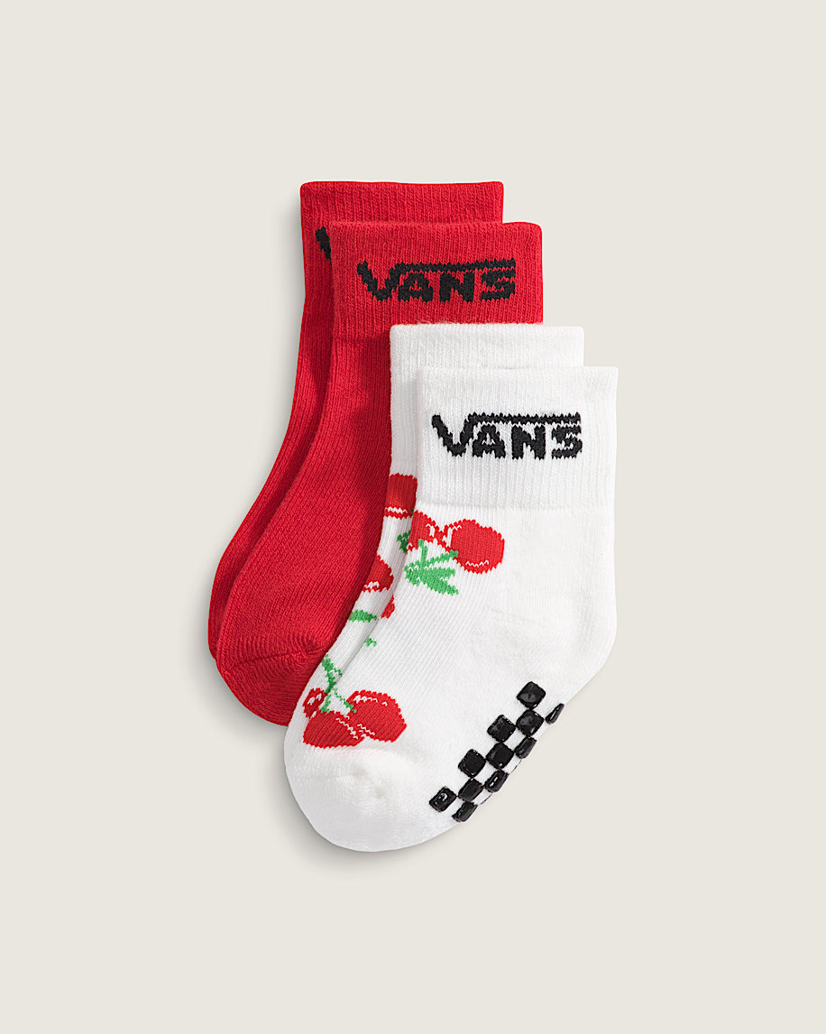 Kids Classic Crew Socks 2Pack VANS Racing Red HERO