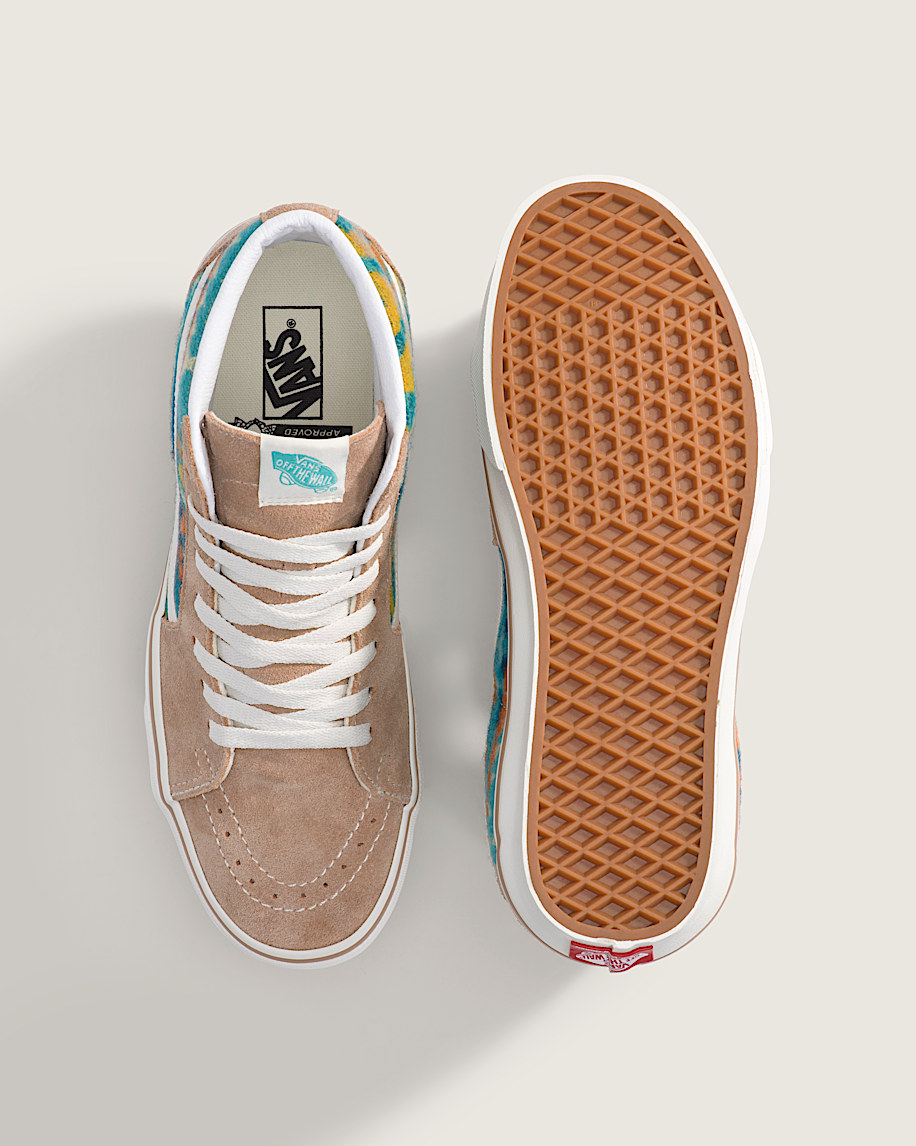 Van Doren Approved X All Nations Sk8-Hi Shoe in Khaki Brown | Vans