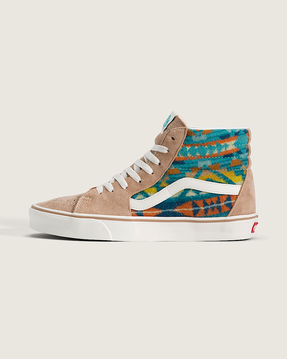 Van Doren Approved X All Nations Sk8-Hi Shoe in Khaki Brown | Vans