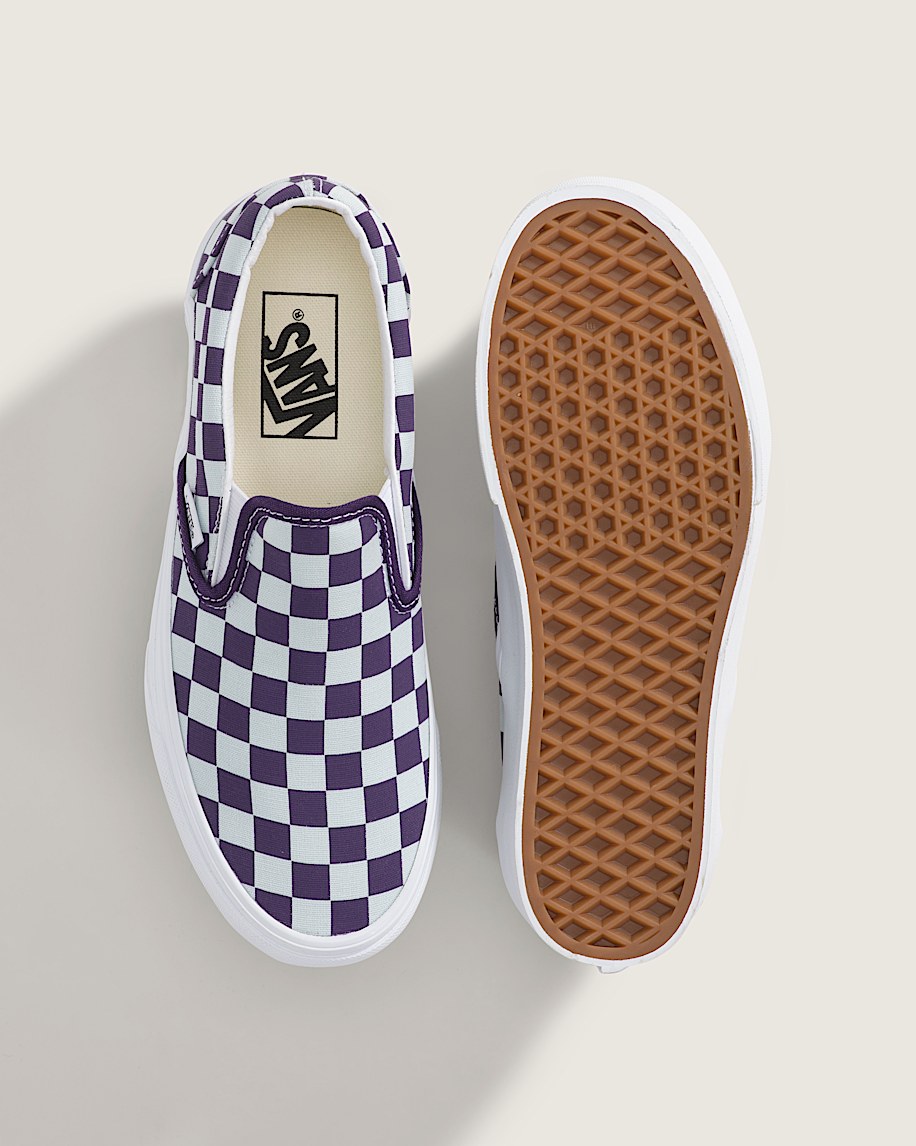 Classic Slip-On Platform Checkerboard Shoe - 3