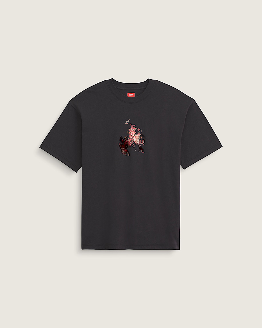 Skate Flame TShirt VANS Black HERO