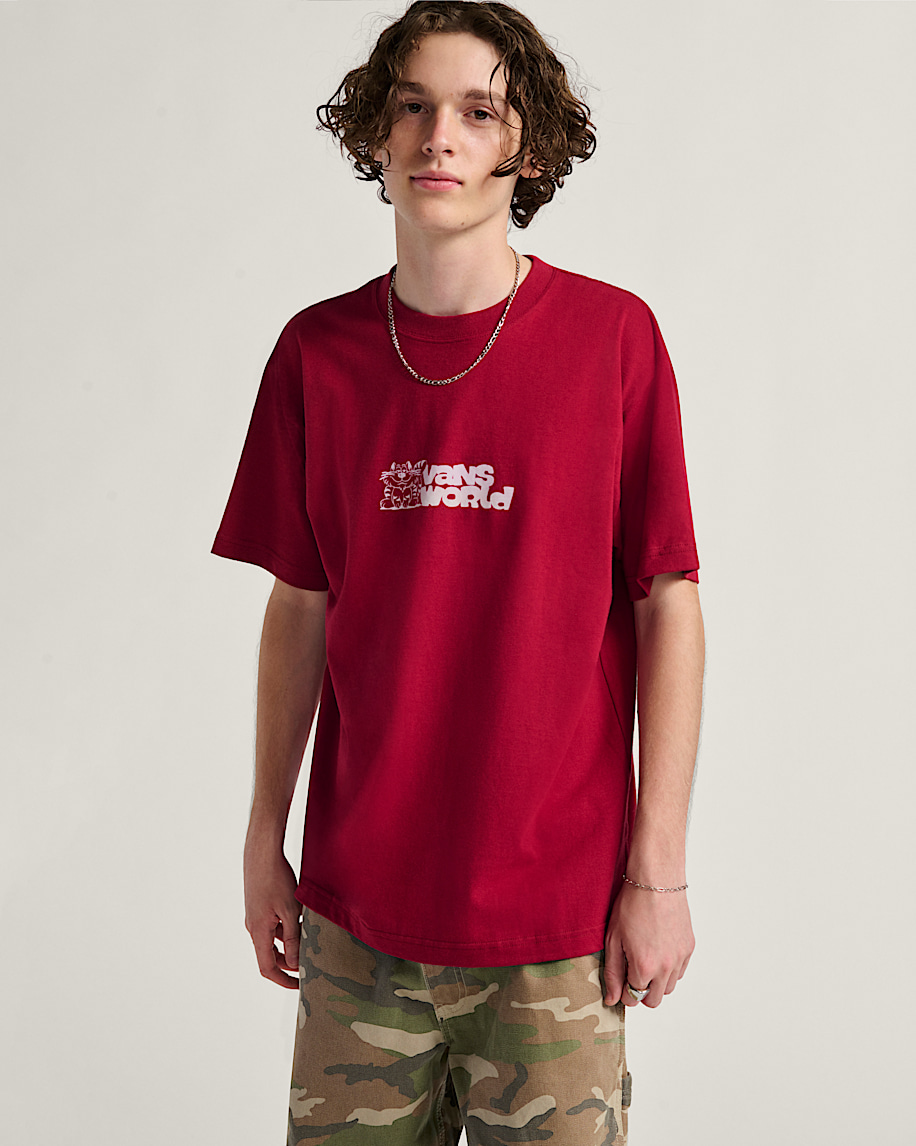 Vans World TShirt VANS Bordeaux Red ALT1