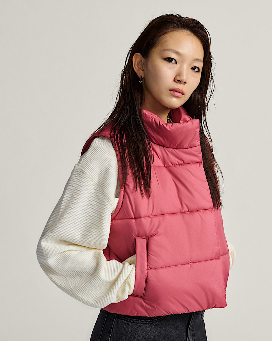 Hillgate Cropped Vest VANS Mauvewood Pink ALT4