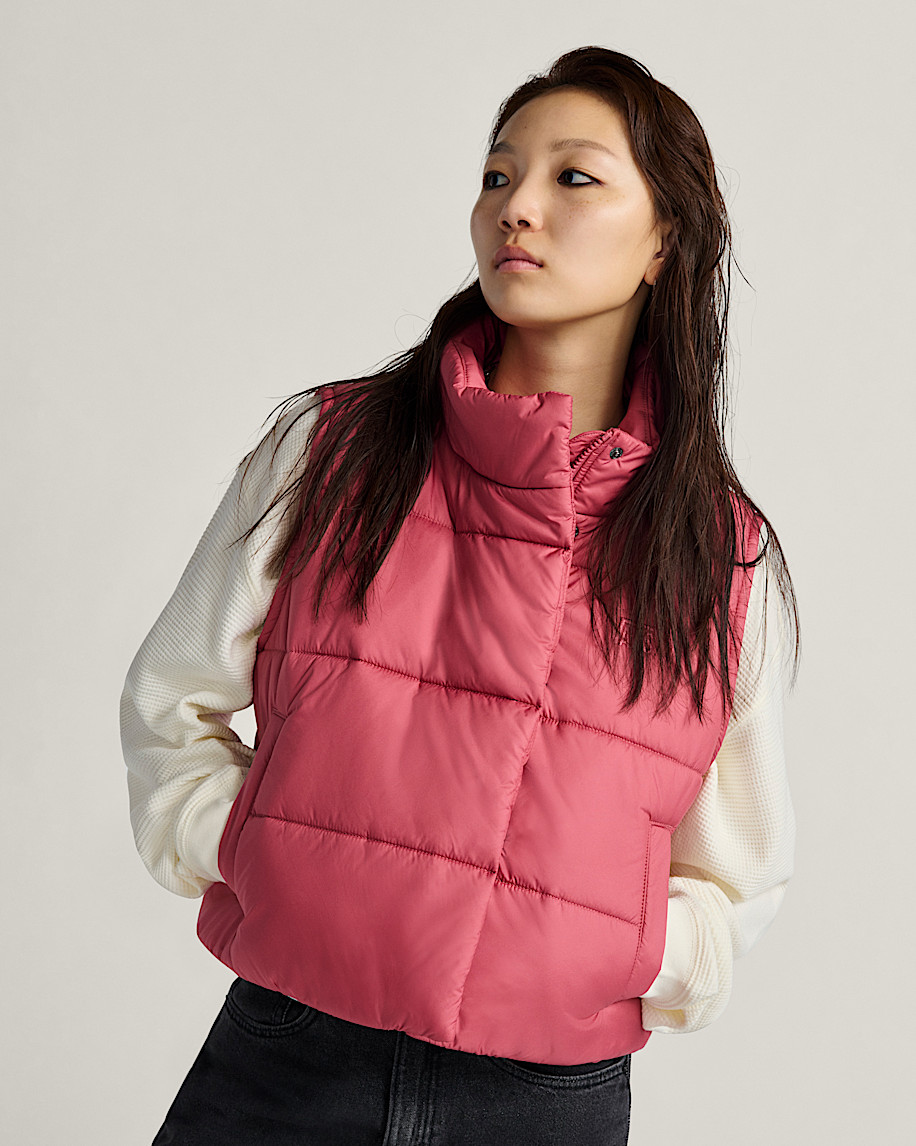Hillgate Cropped Vest VANS Mauvewood Pink ALT1