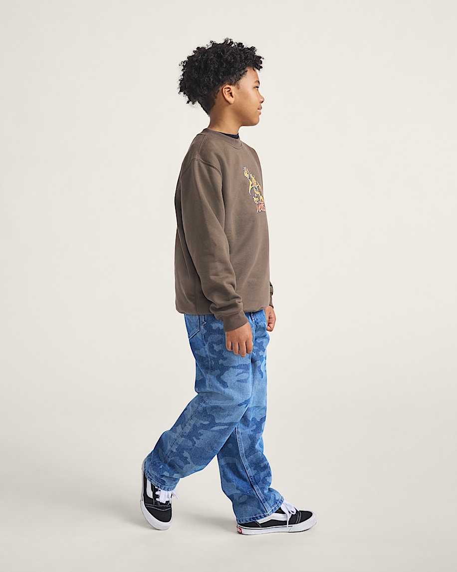 Kids Goblin Step Crew Sweatshirt VANS Coal Brown ALT3