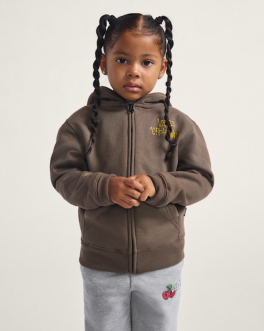 Little Kids Stomper Zip Hoodie VANS Coal Brown ALT1