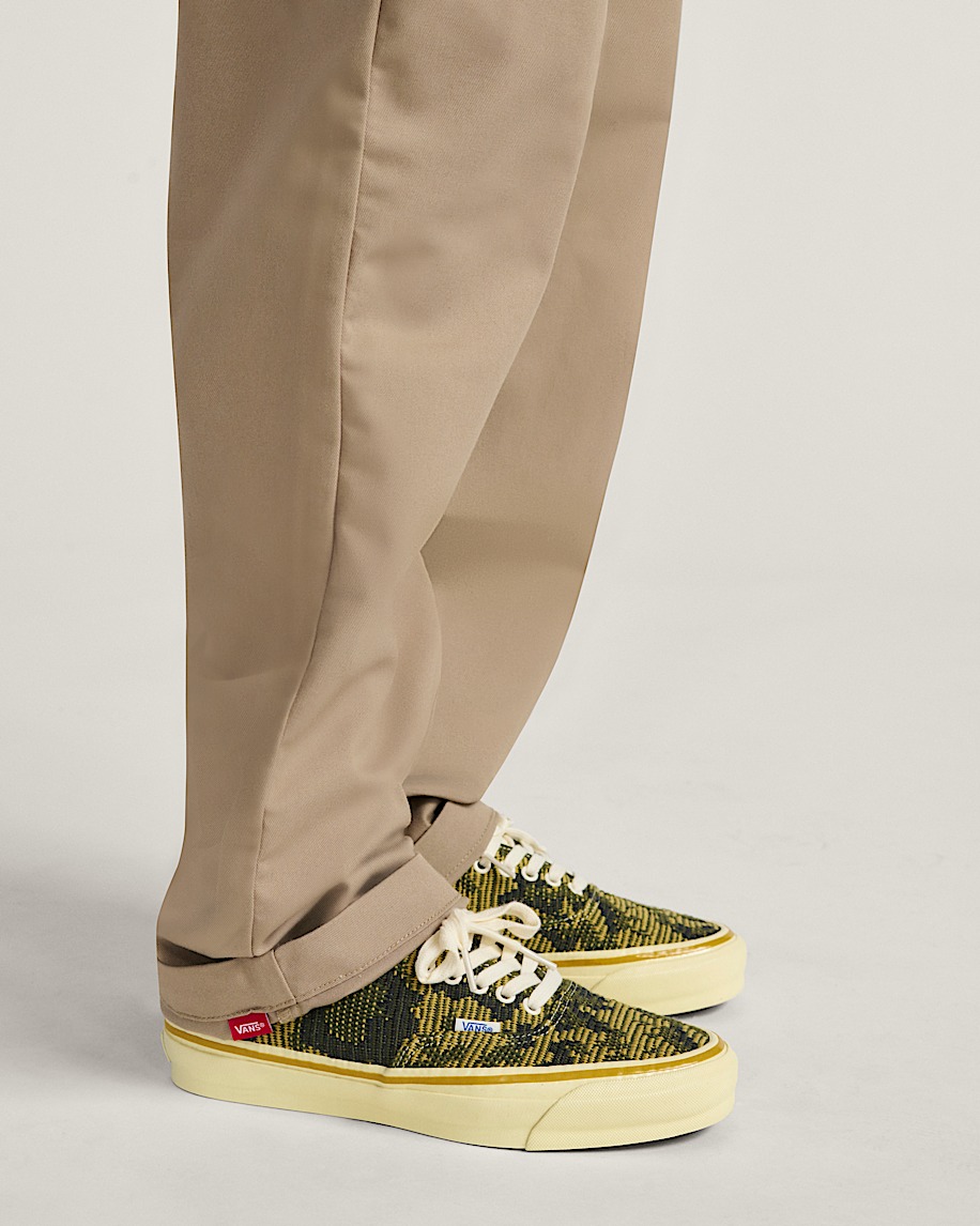 Premium Authentic Shoe in Antique Gold / Green | Vans