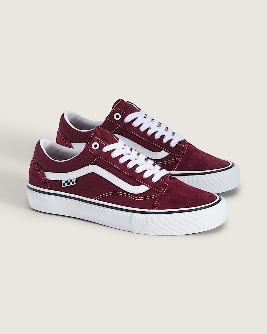 Skate Old Skool Shoe en Port Red / True White | Vans CA