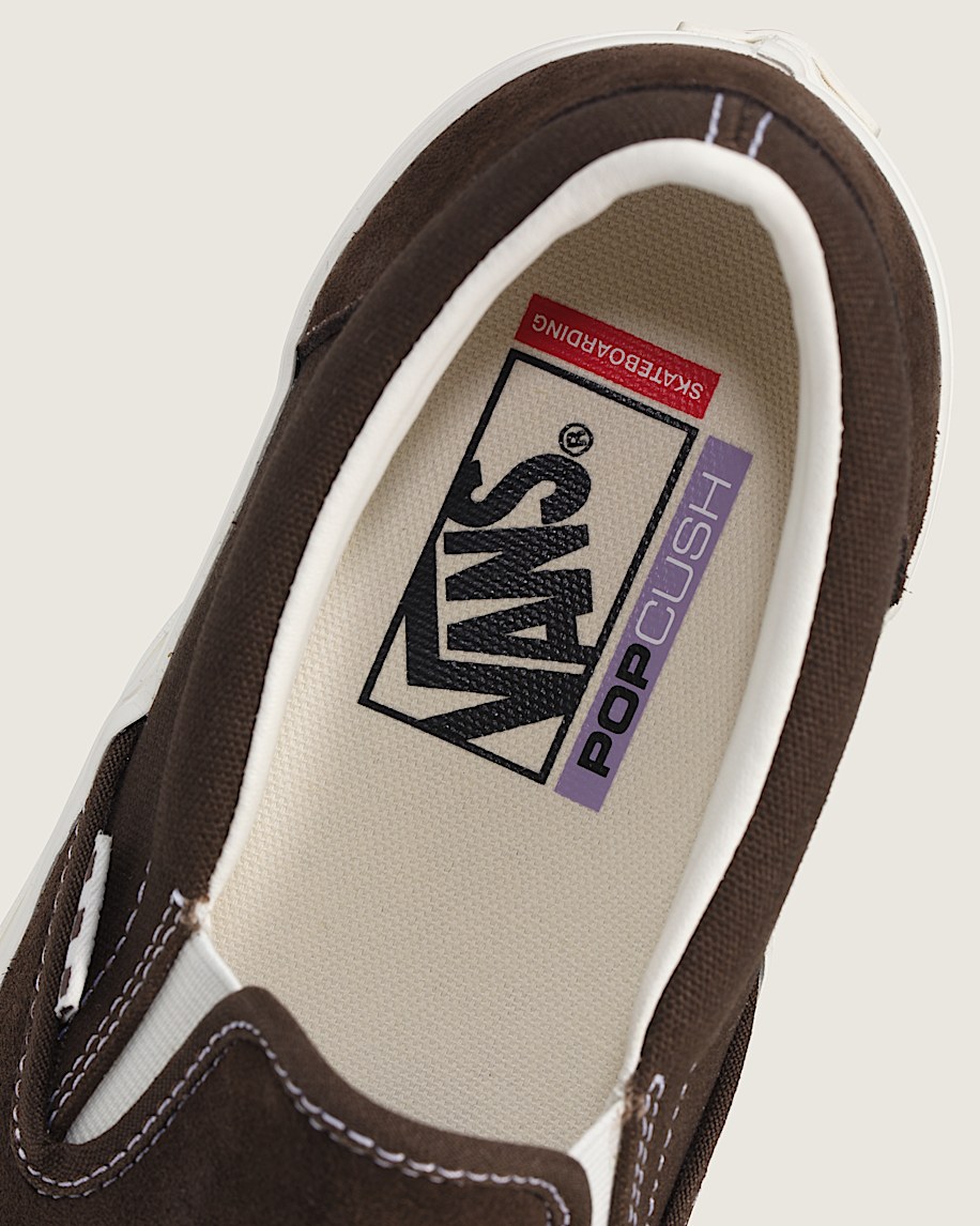 Skate SlipOn Shoe VANS Chocolate Brown ALT4