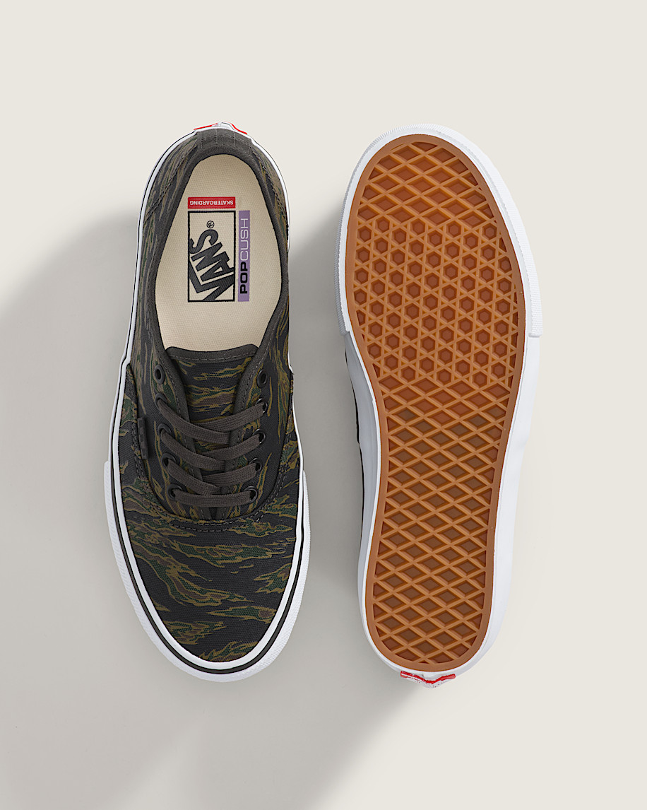 Skate Authentic Shoe VANS Camo Green  Black ALT2