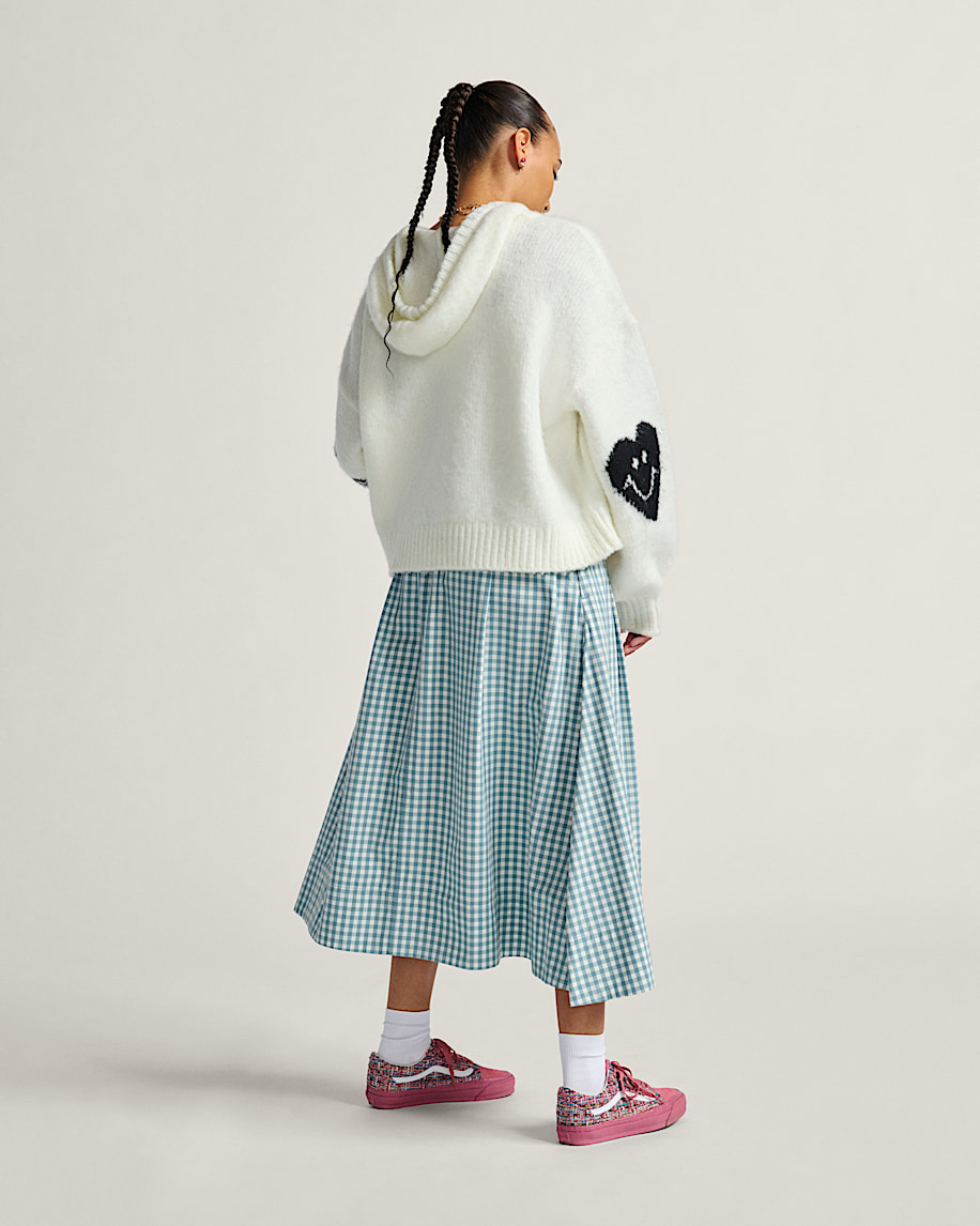 Francesca Full Plaid Skirt VANS Blue  White ALT3