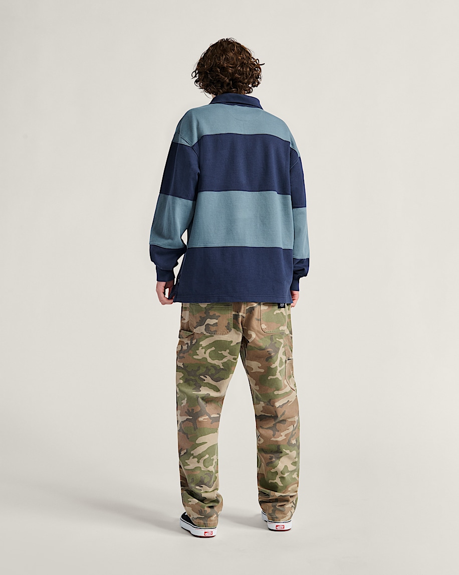 Bowman Rugby Long Sleeve Shirt VANS Parisian Night Blue ALT2