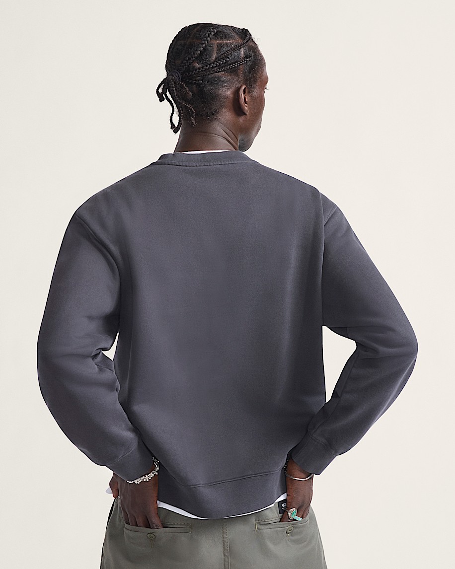 Star Checker Crew Sweatshirt VANS Black ALT2