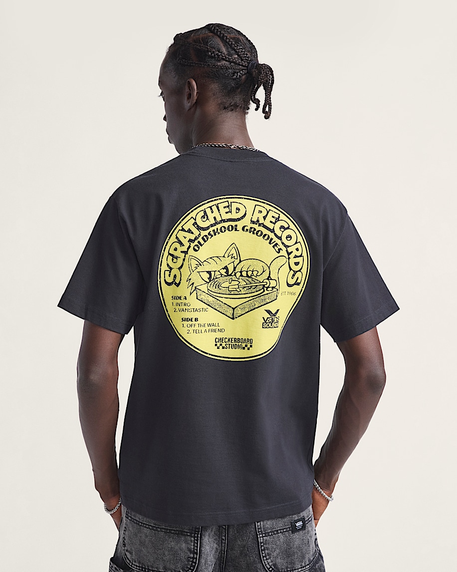 Scratched Records TShirt VANS Black ALT2