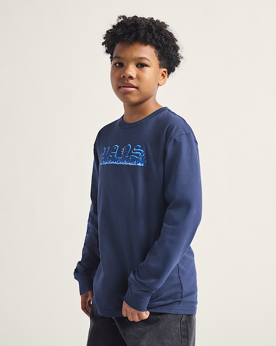 Kids Vans Inferno Long Sleeve T-Shirt - 2