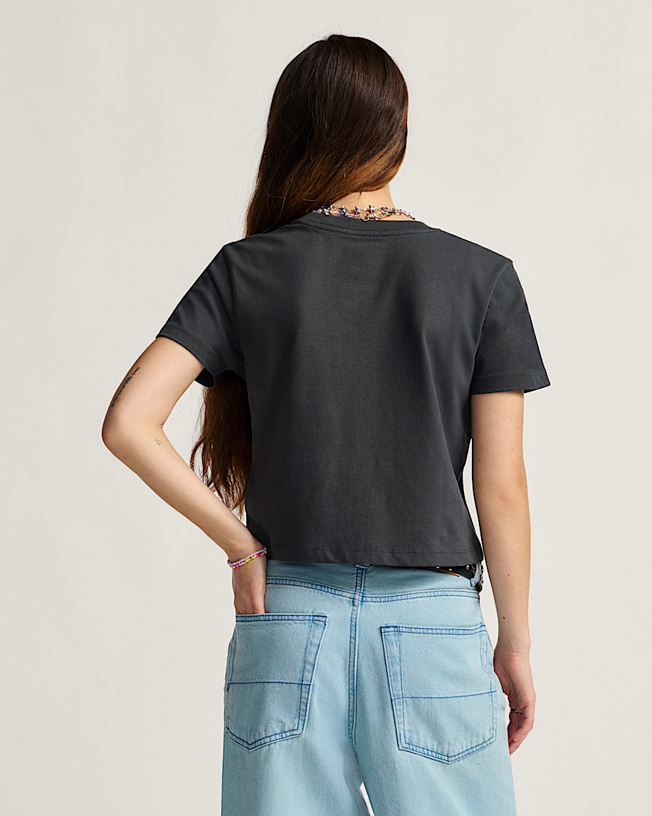 Pillars Crop TShirt VANS Faded Black ALT2