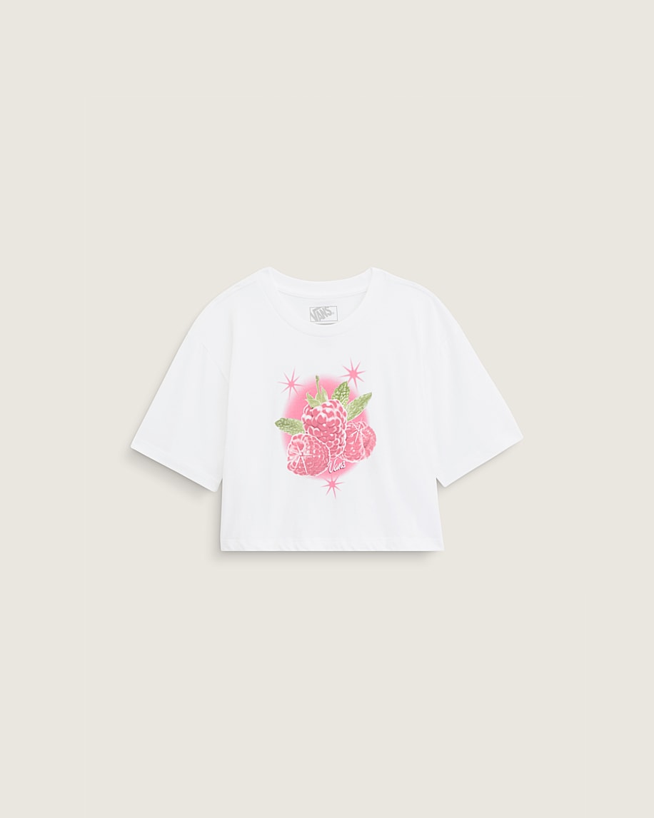 Kids Star Berries Crop TShirt VANS White HERO
