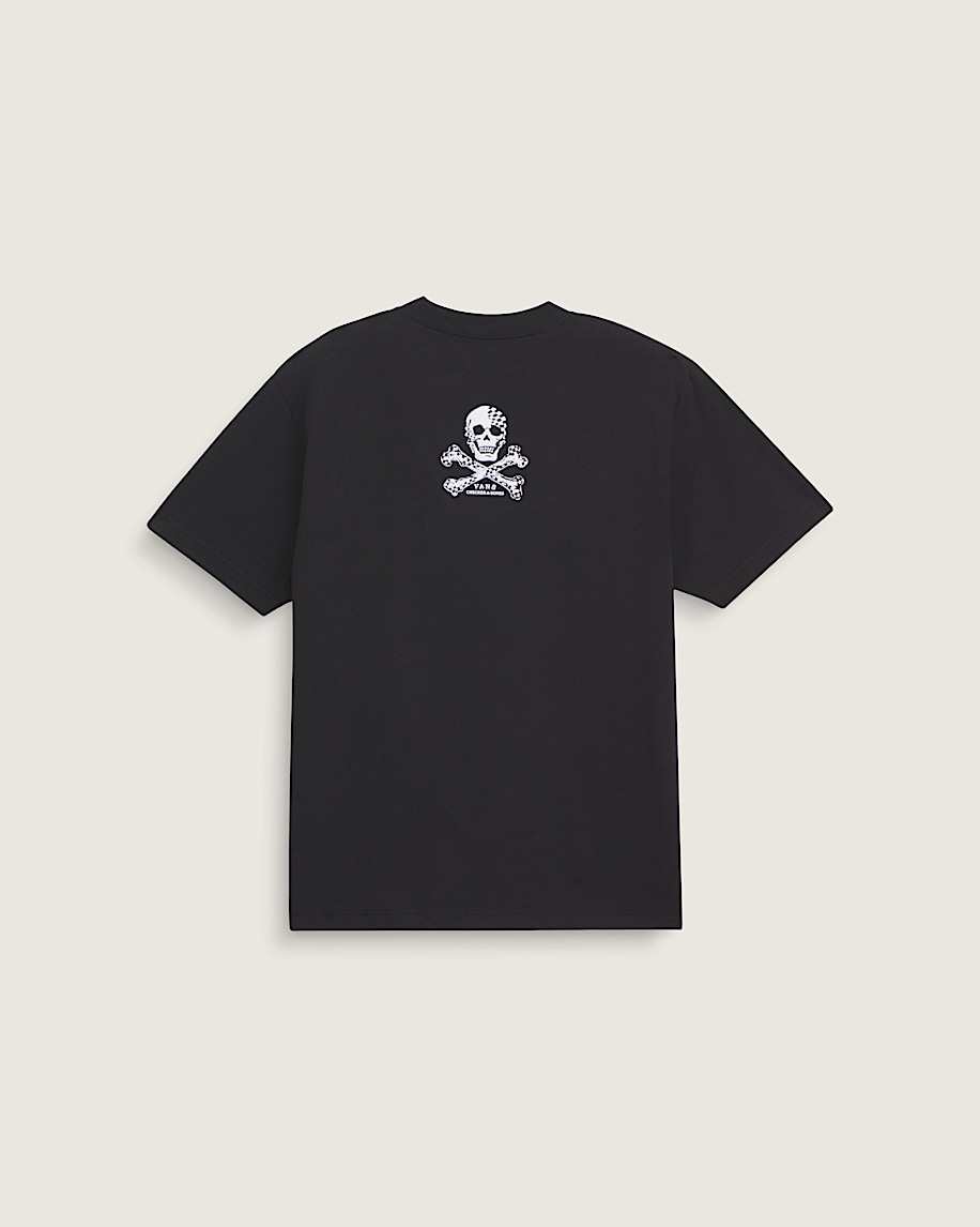 Checkerboard and Bones T-Shirt in Black | Vans