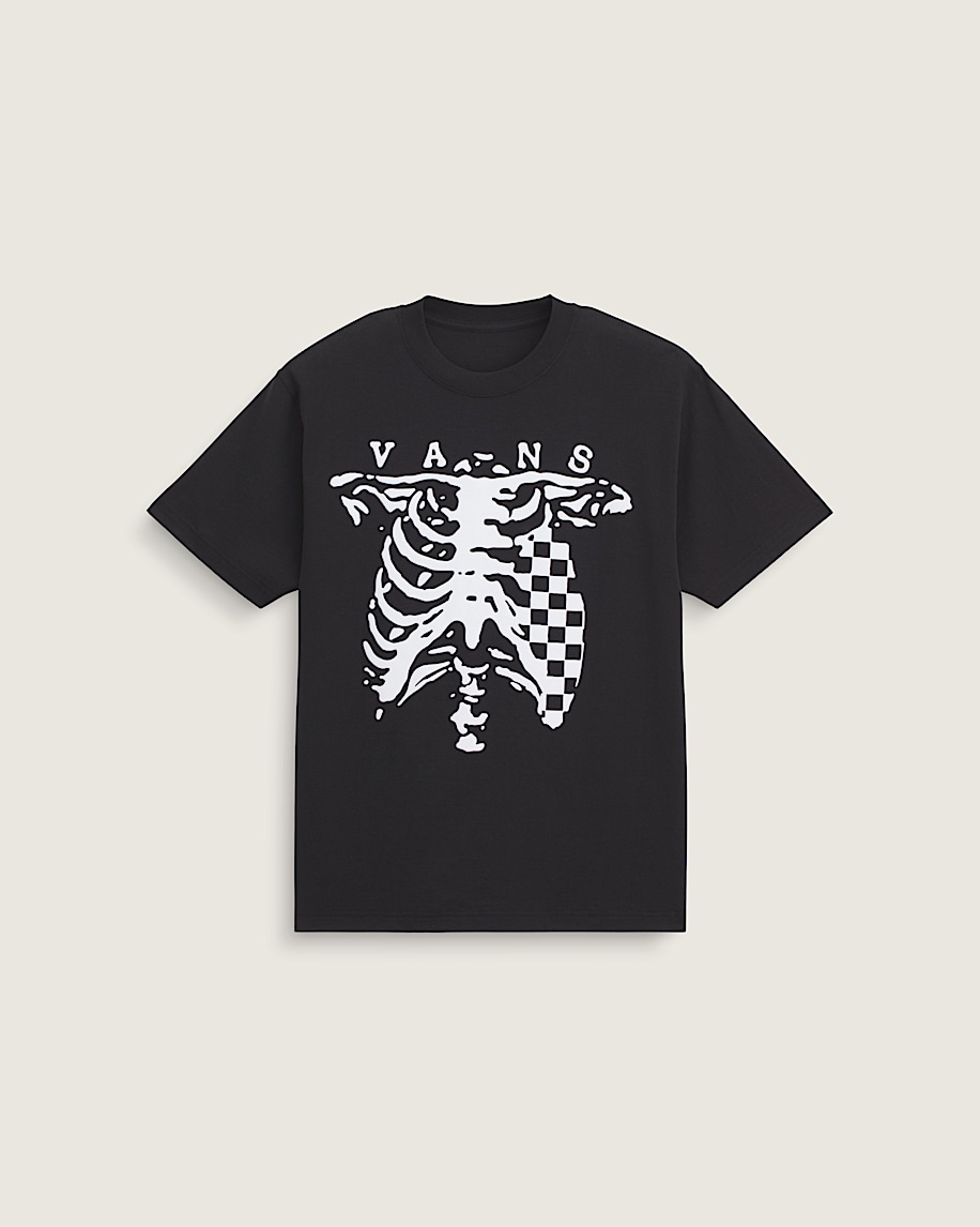 Checkerboard and Bones TShirt VANS Black HERO