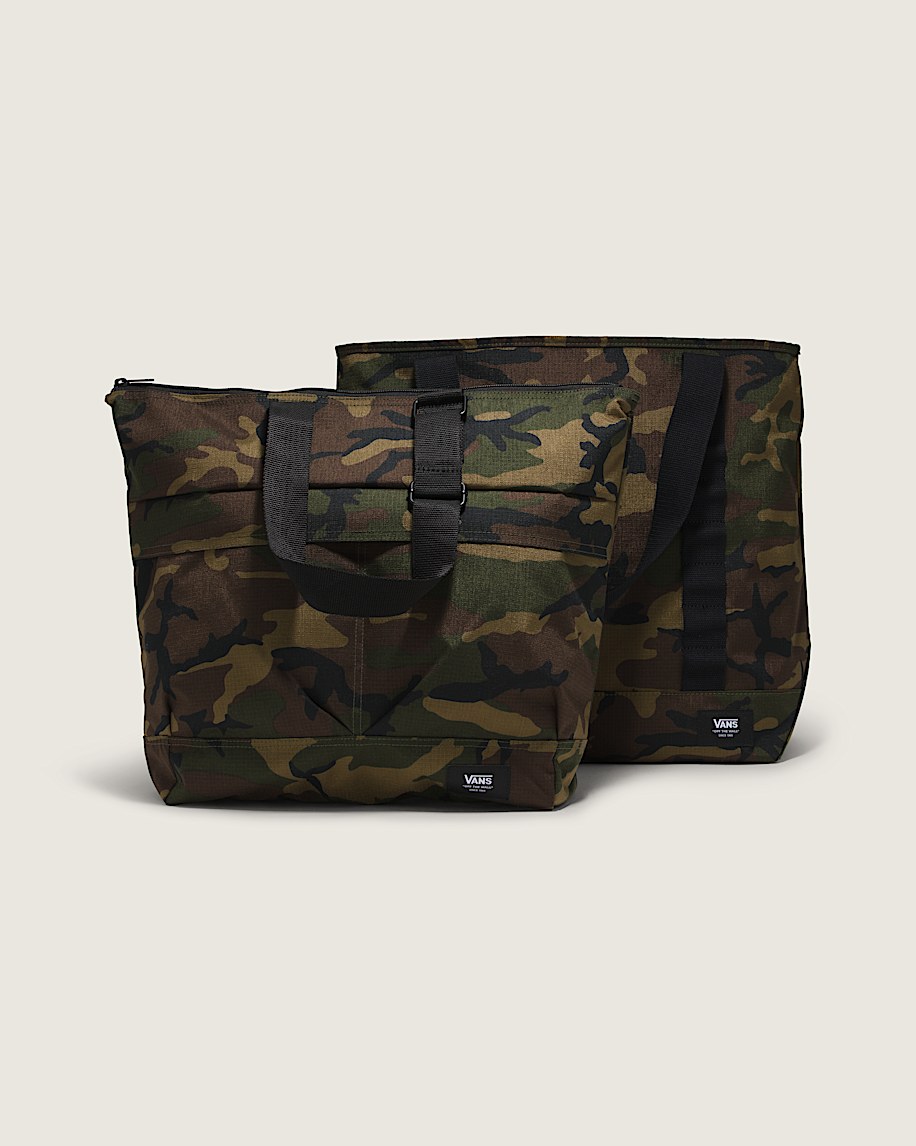 Pergs Zip Tote Bag VANS Camo Black  Green ALT4