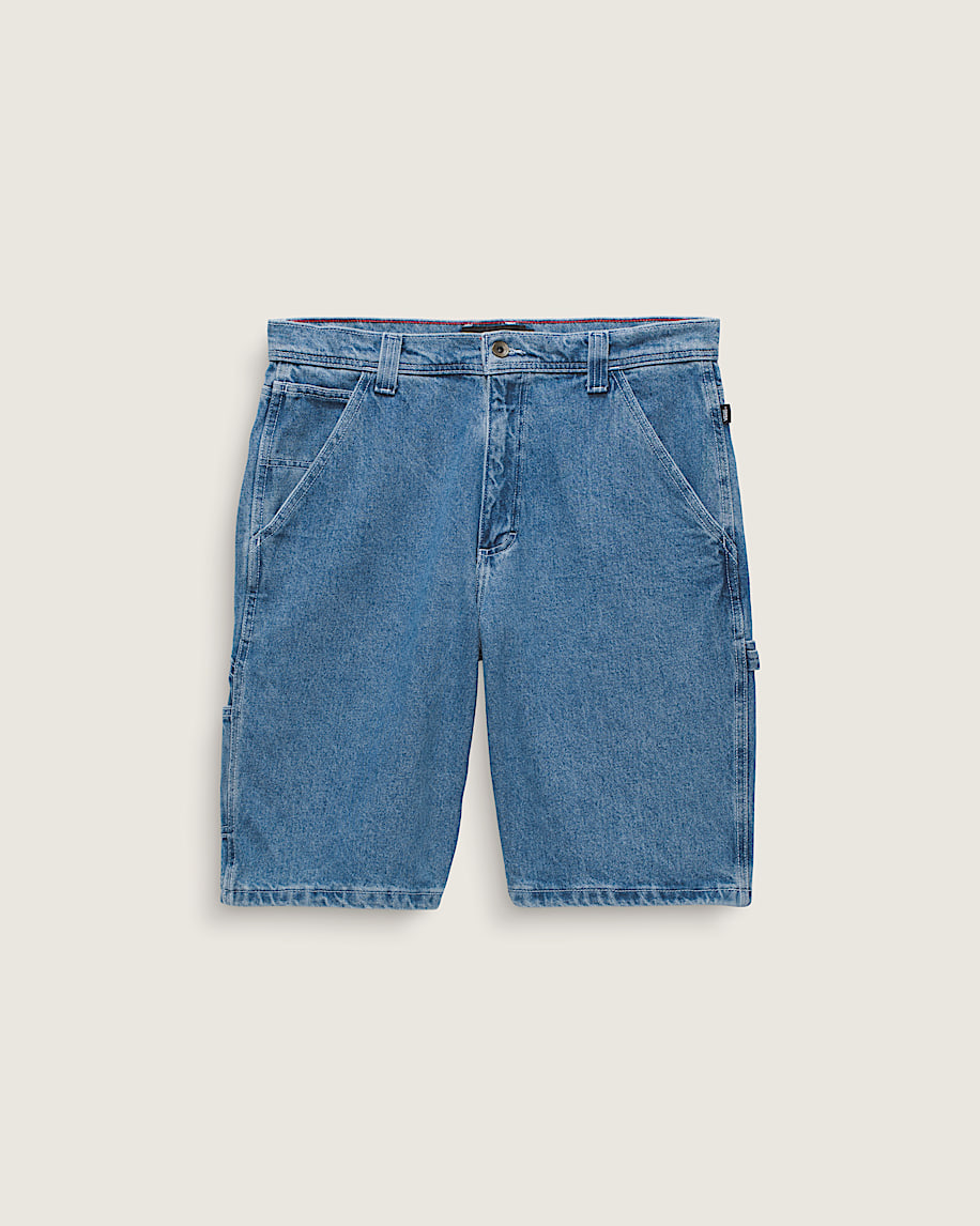 Drill Chore Loose Denim Shorts - 6