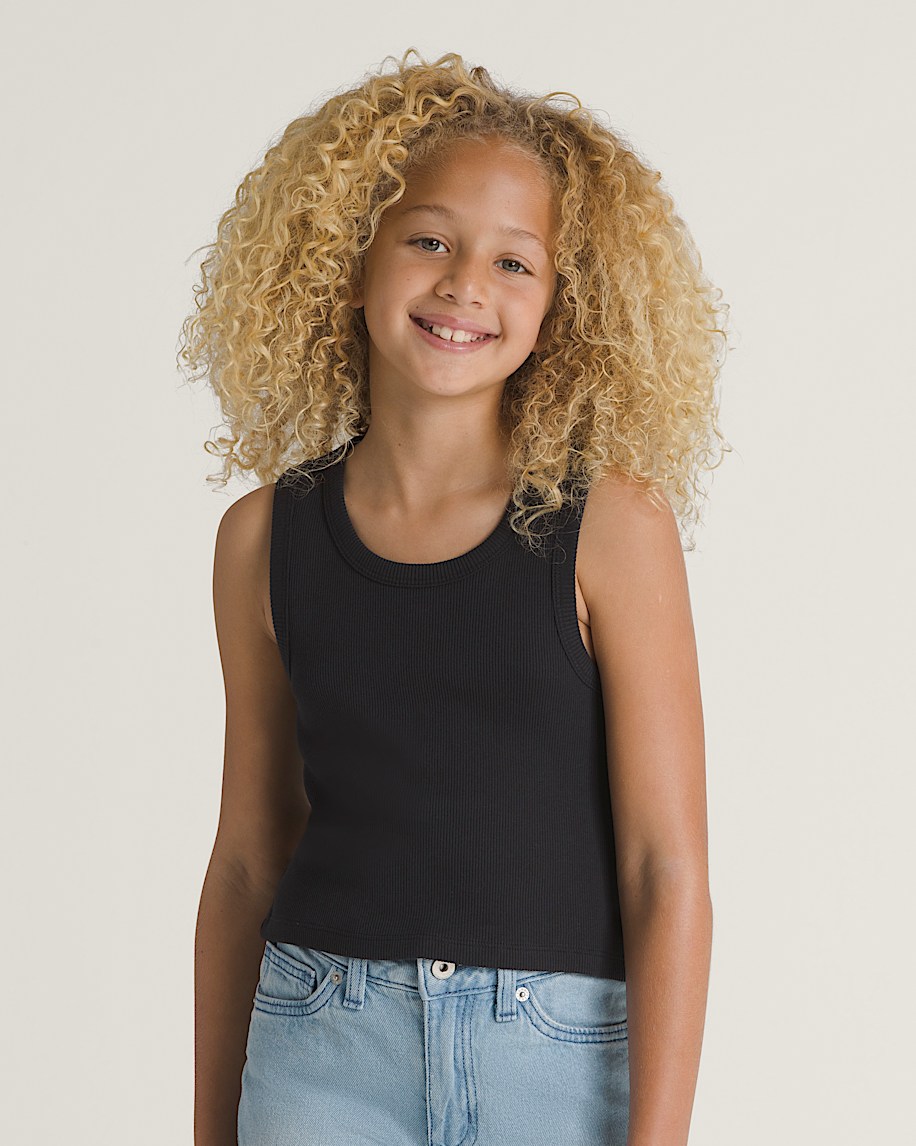 Kids Drew Rib Tank Top VANS Black HERO
