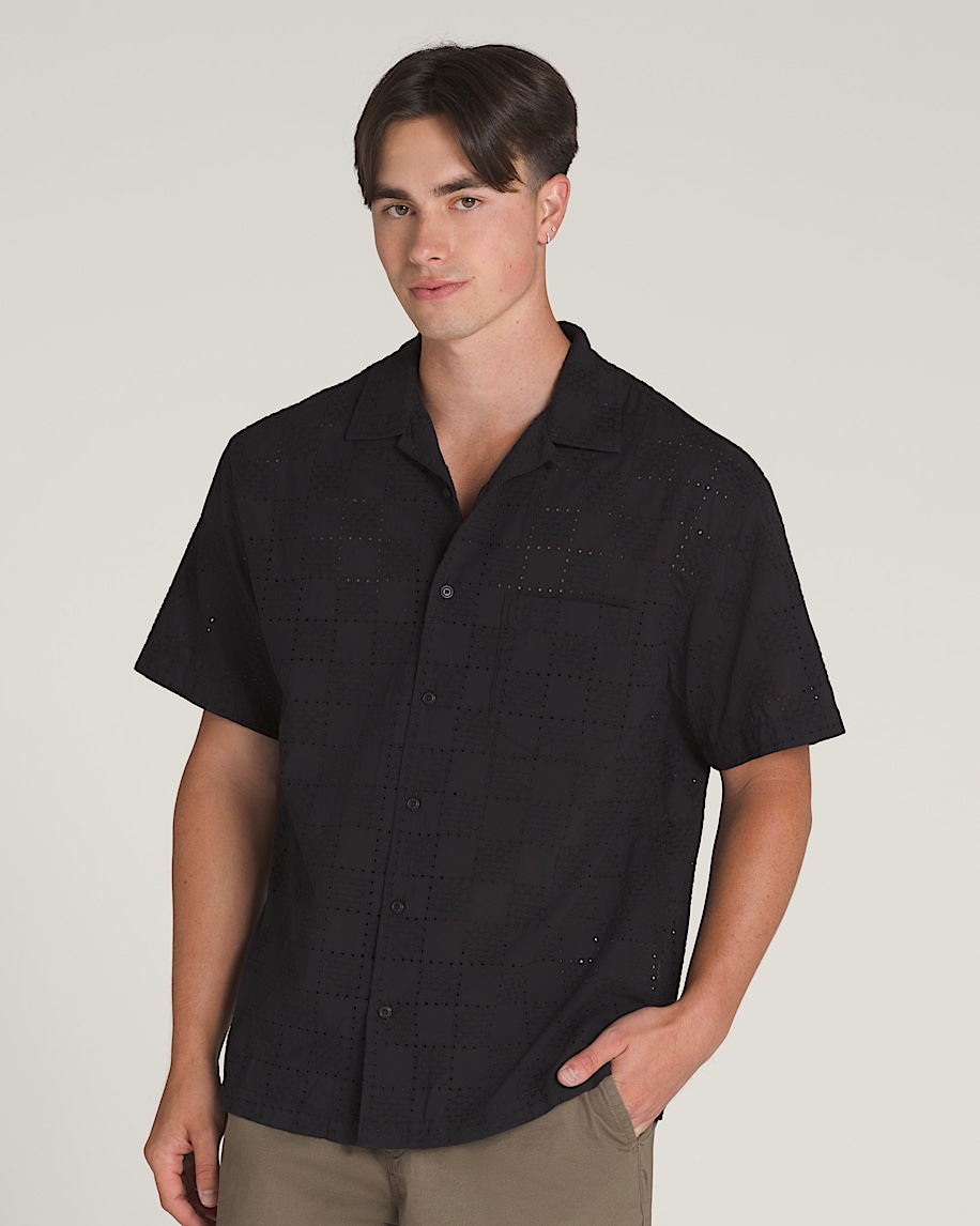 Wayside Eyelet Woven Shirt VANS Black HERO