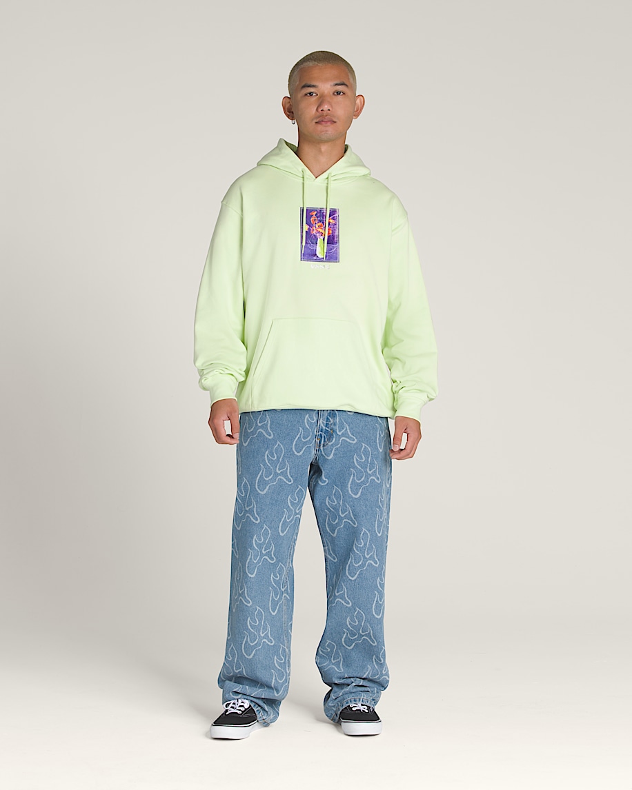 Floral Decor Pullover Hoodie - 4