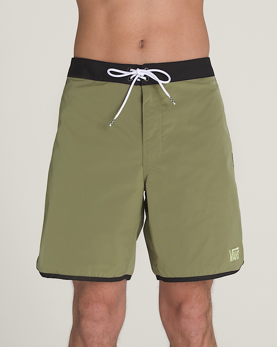 Everride Scalloped 18 Boardshorts VANS Loden Green  Black HERO