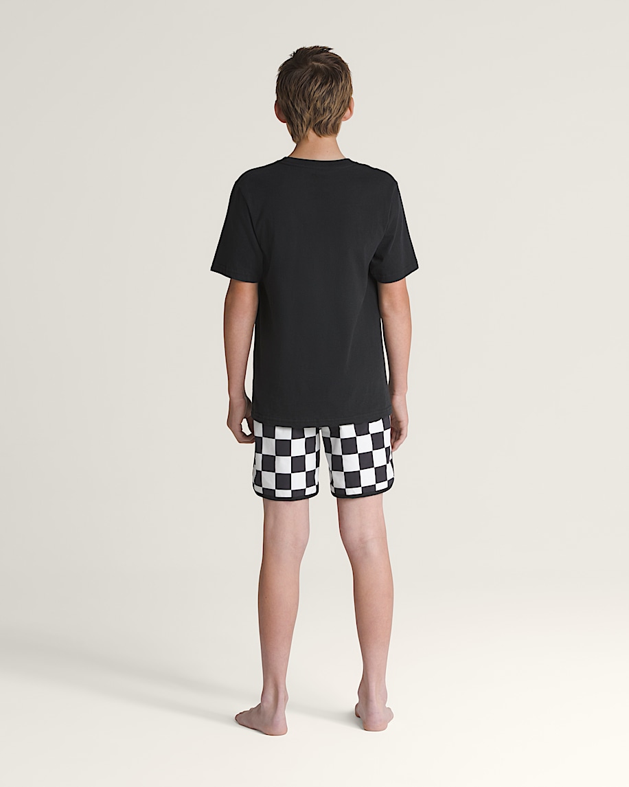 Kids Everride Scalloped Boardshorts VANS Black  White ALT2