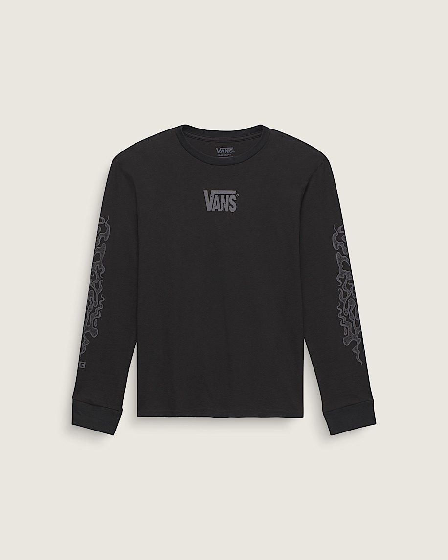 Kids Wave Dunes Long Sleeve TShirt VANS Black ALT3