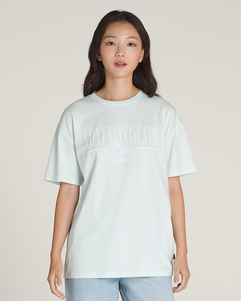 Vintage Retro Isle TShirt VANS White Mint HERO