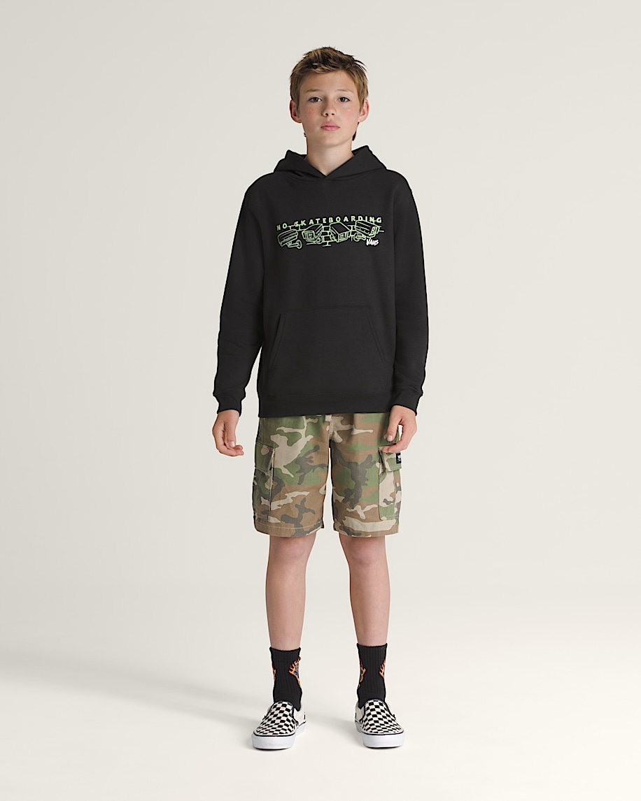 Kids Night Watchers Pullover Hoodie VANS Black ALT2
