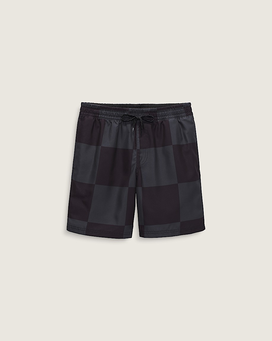 Kids Primary Checkerboard Shorts VANS Checkerboard Black  Grey ALT4