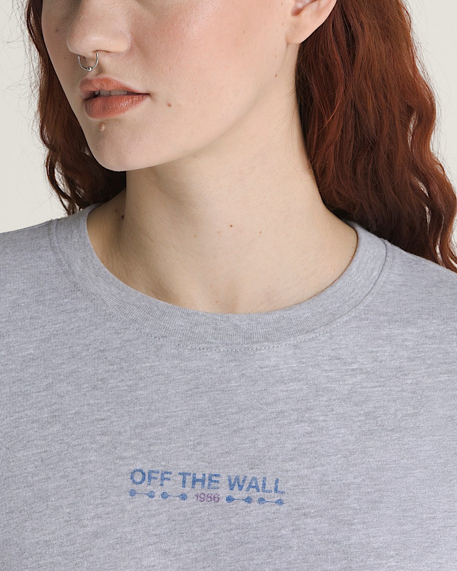 Disco Nights Long Sleeve TShirt VANS Heather Grey ALT3