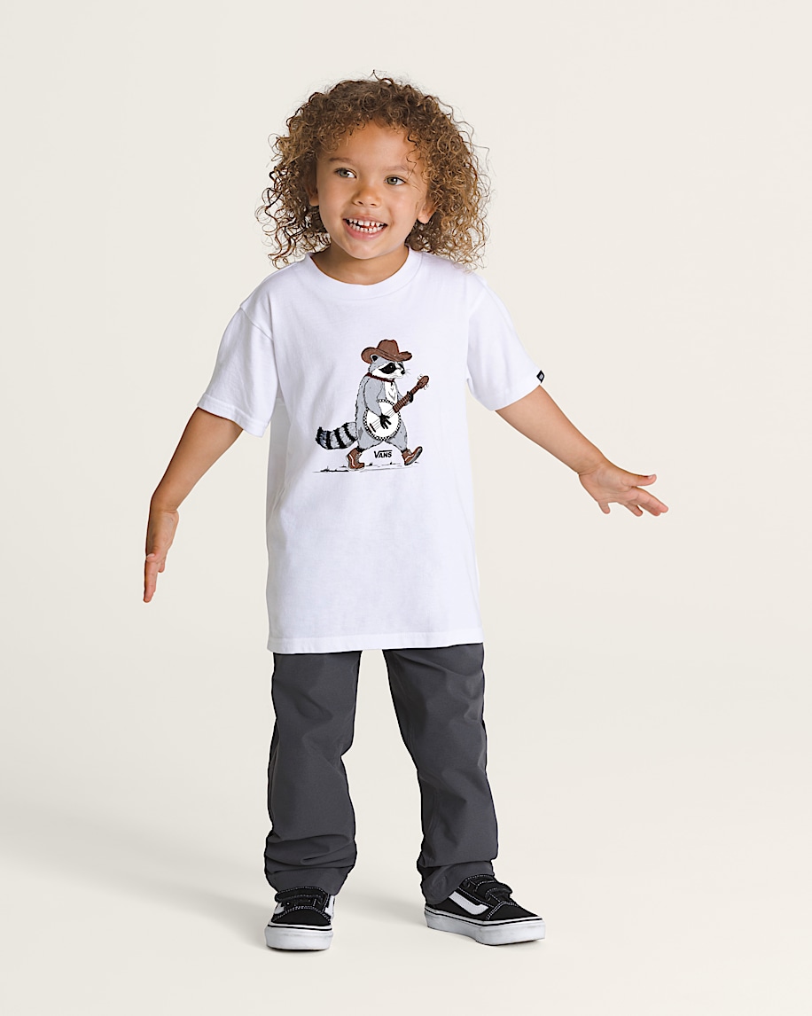 Little Kids Raccoon Banjo TShirt VANS White HERO