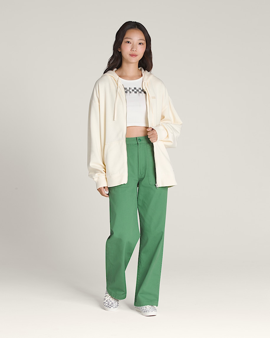 Everyday Zip Hoodie VANS Lemon Icing Cream White ALT2