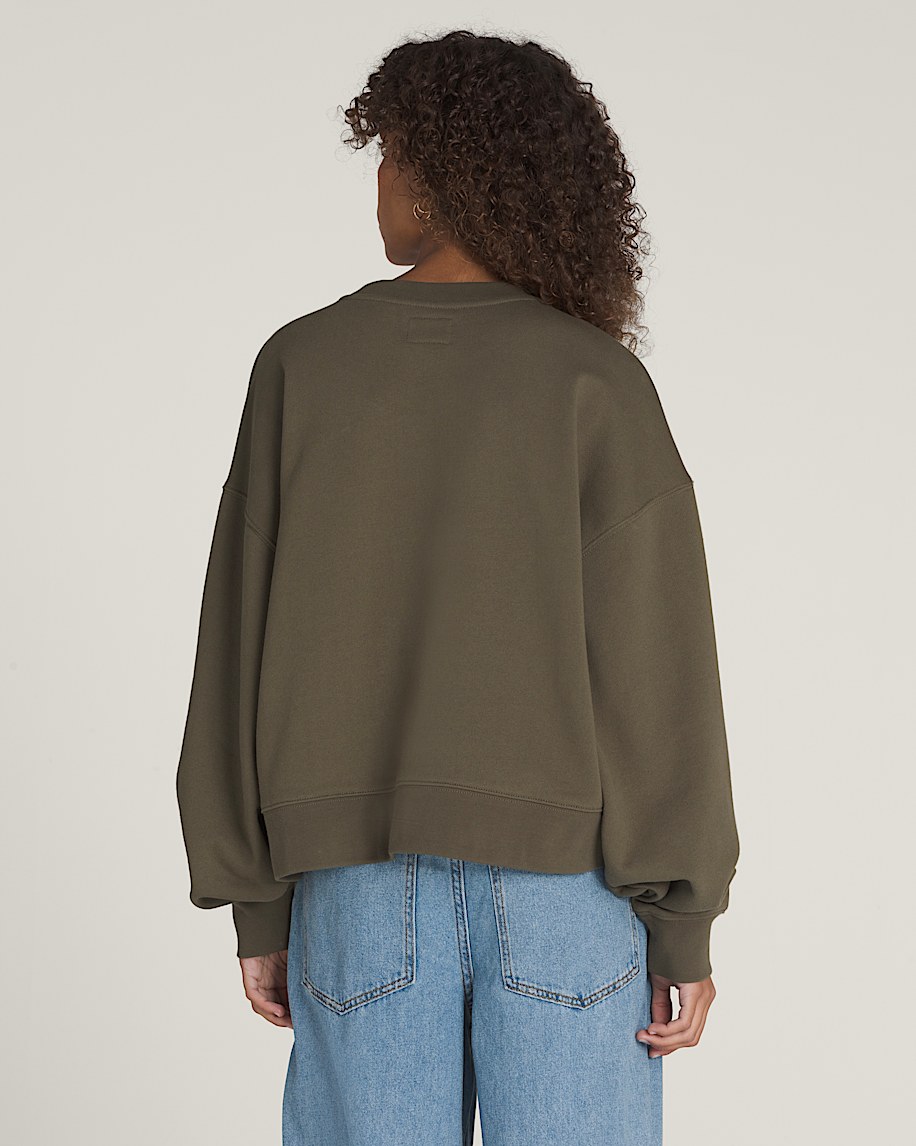 Skate Lisa Crew Sweatshirt VANS Grape Leaf Green ALT1