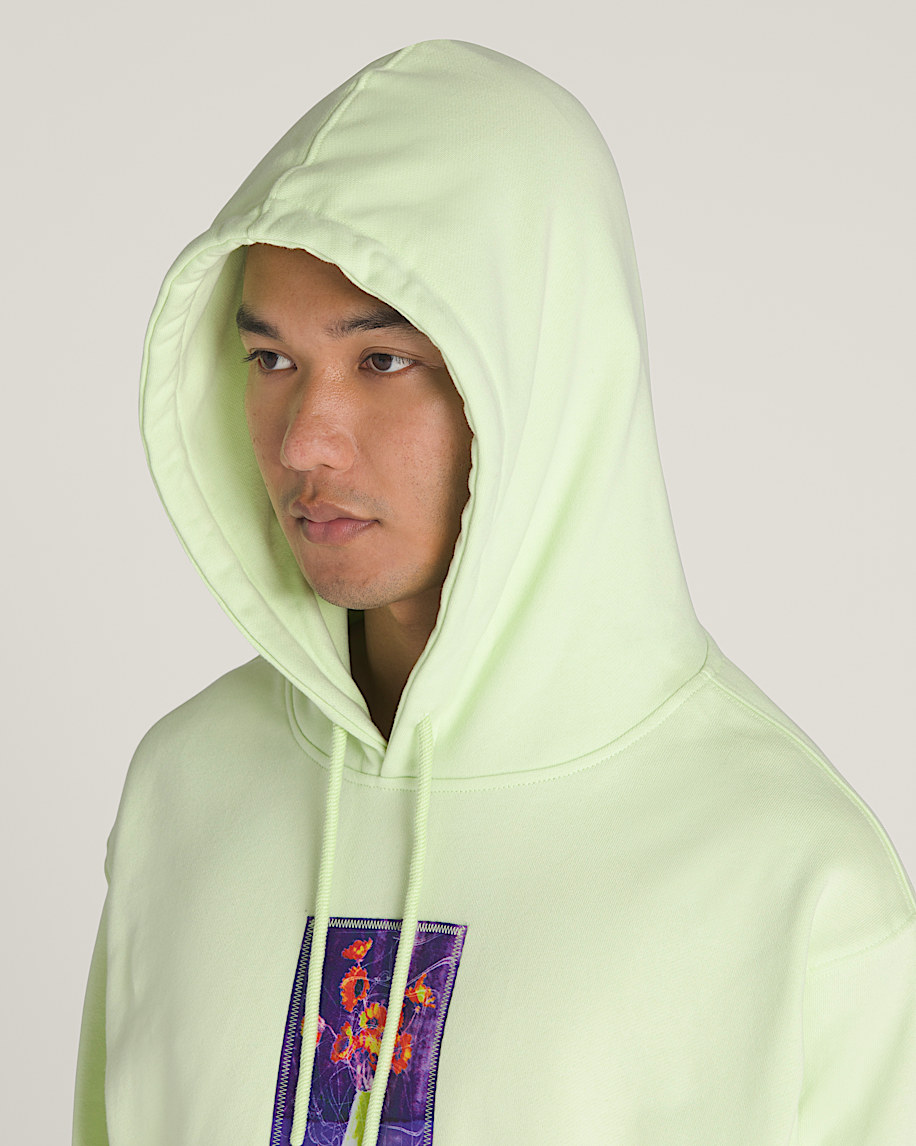 Floral Decor Pullover Hoodie - 5